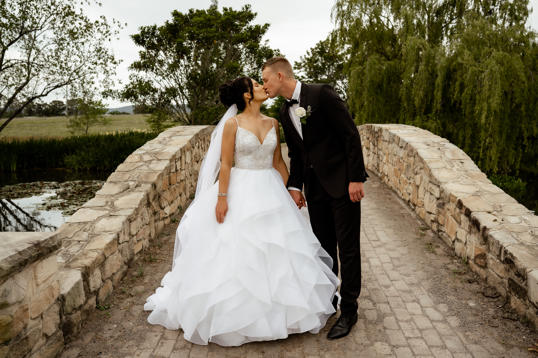 Cinderella Arrival Weddings at Albion Farm Gardens at Woodville